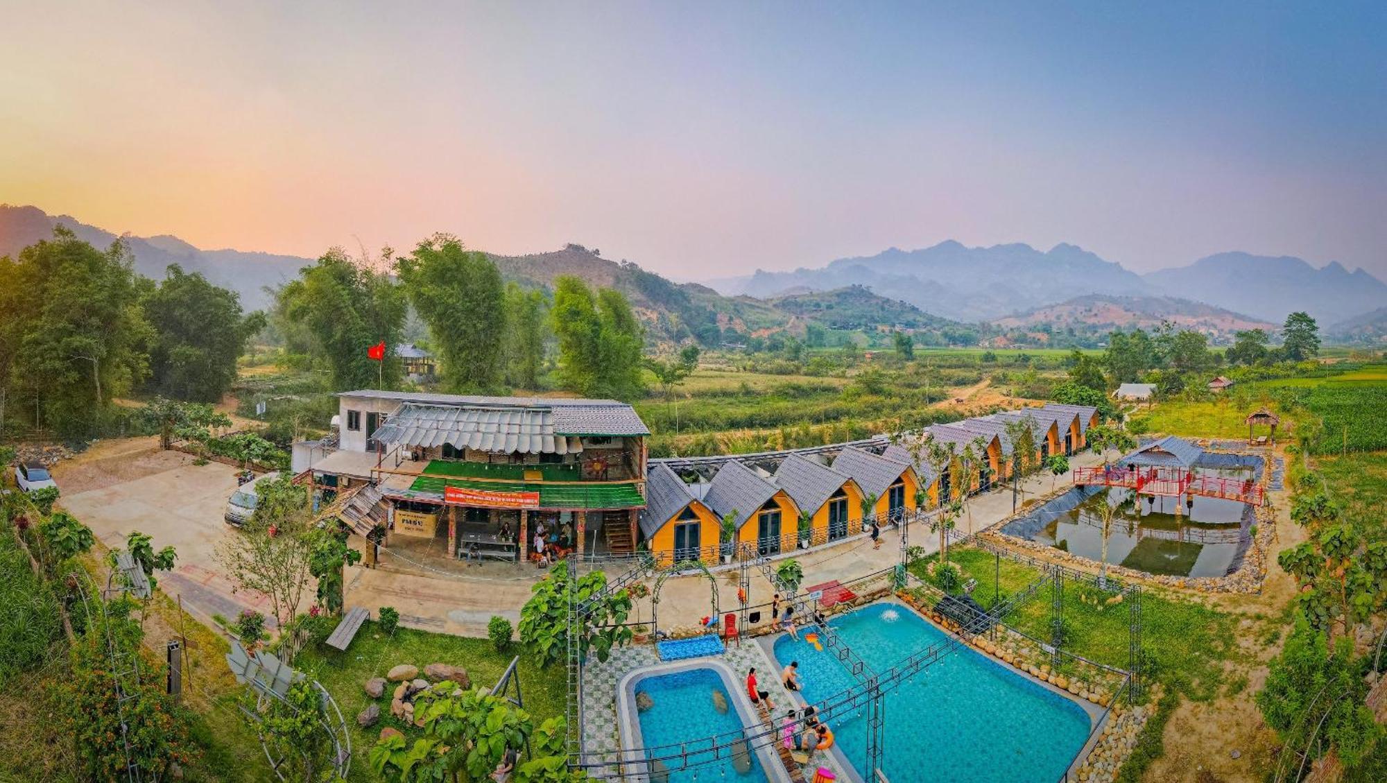Yen Bai Homestay Suoi Khoang Minh Hang מראה חיצוני תמונה
